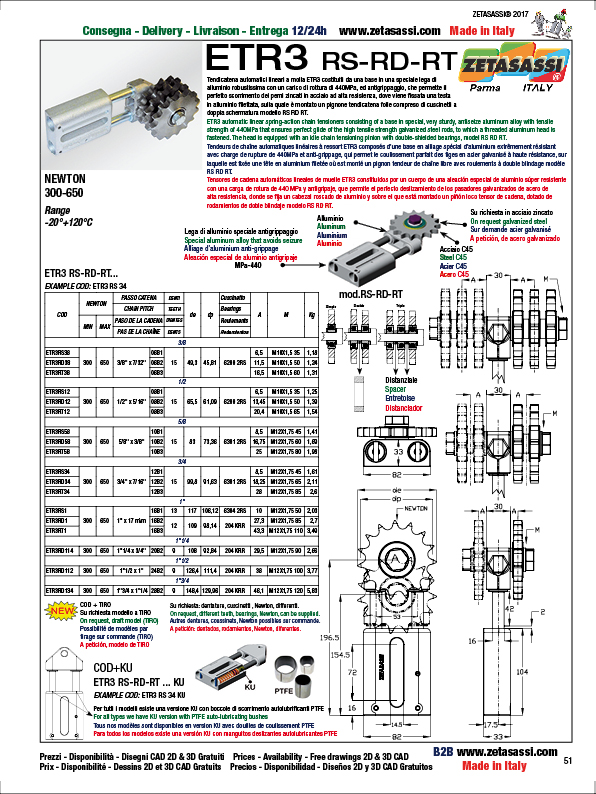 LINEAR DRIVE CHAIN TENSIONER